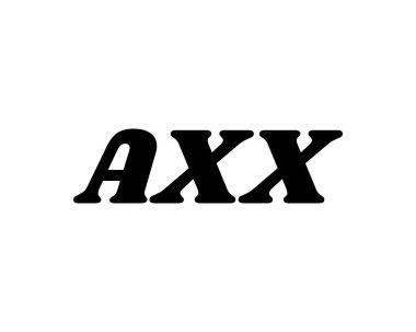 AXX logo tasarım vektör şablonu. eksen