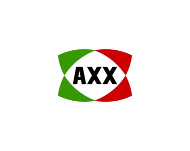 AXX logo tasarım vektör şablonu. eksen