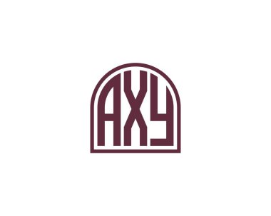 AXY logo tasarım vektör şablonu. AXY