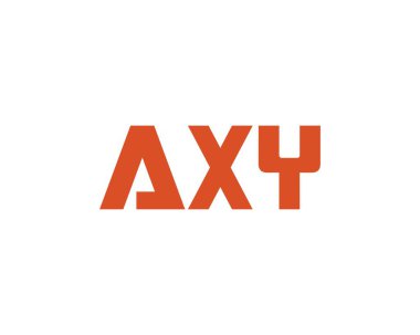 AXY logo tasarım vektör şablonu. AXY