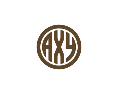 AXY logo tasarım vektör şablonu. AXY