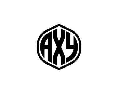 AXY logo tasarım vektör şablonu. AXY