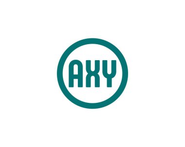 AXY logo tasarım vektör şablonu. AXY