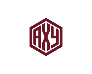 AXY logo tasarım vektör şablonu. AXY