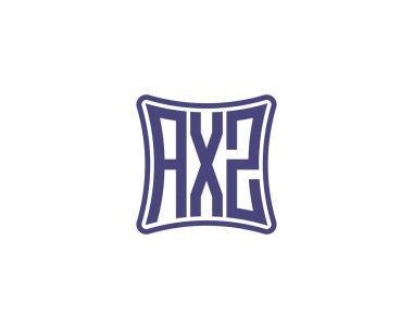 AXZ logo tasarım vektör şablonu. AXZ