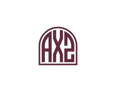 AXZ logo tasarım vektör şablonu. AXZ
