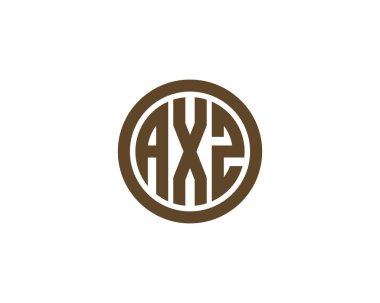 AXZ logo tasarım vektör şablonu. AXZ