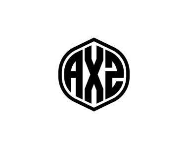 AXZ logo tasarım vektör şablonu. AXZ