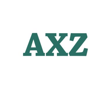 AXZ logo tasarım vektör şablonu. AXZ