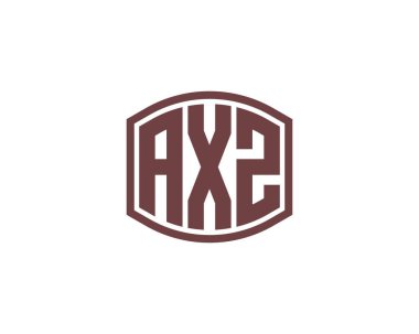 AXZ logo tasarım vektör şablonu. AXZ