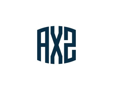 AXZ logo tasarım vektör şablonu. AXZ
