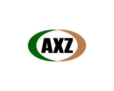AXZ logo tasarım vektör şablonu. AXZ