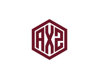 AXZ logo tasarım vektör şablonu. AXZ