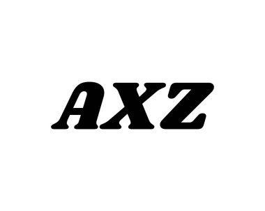 AXZ logo tasarım vektör şablonu. AXZ