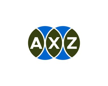 AXZ logo tasarım vektör şablonu. AXZ