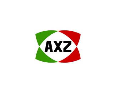 AXZ logo tasarım vektör şablonu. AXZ