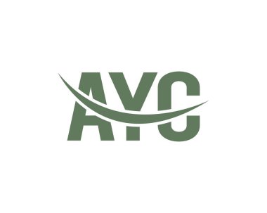 AYC Logo tasarım vektör şablonu. AYC