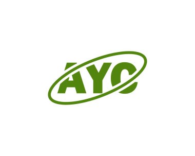 AYC Logo tasarım vektör şablonu. AYC
