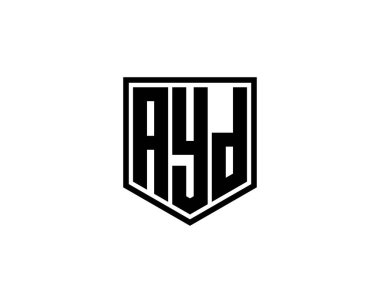 AYD logo tasarım vektör şablonu. AYD