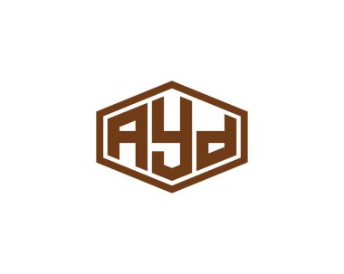 AYD logo tasarım vektör şablonu. AYD