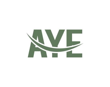 AYE logo tasarım vektör şablonu. AYE