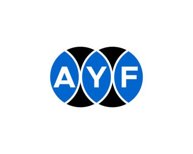 AYF logo tasarım vektör şablonu. AYF