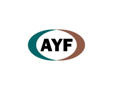 AYF logo tasarım vektör şablonu. AYF