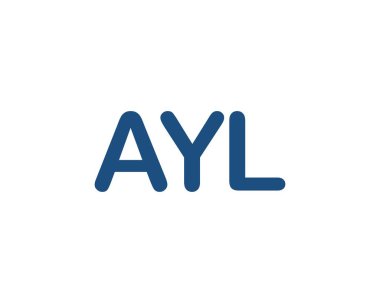 AYL logo tasarım vektör şablonu. AYL