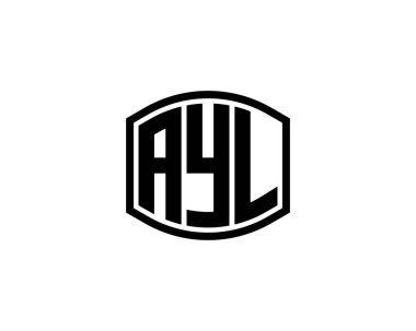 AYL logo tasarım vektör şablonu. AYL