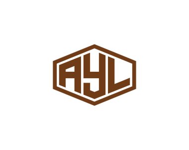 AYL logo tasarım vektör şablonu. AYL