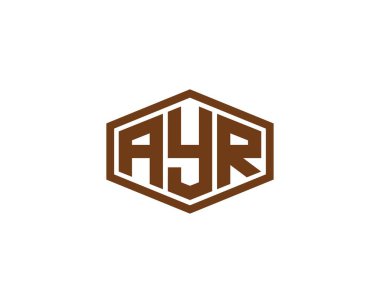 AYR logo design vector template. AYR