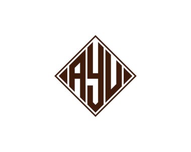 AYU logo design vector template. AYU