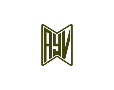 AYV logo design vector template. AYV