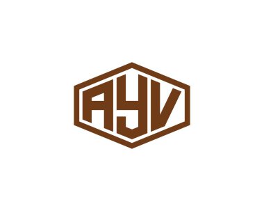 AYV logo design vector template. AYV