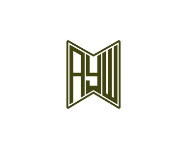AYW logo design vector template. AYW
