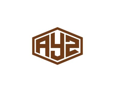 AYZ logo design vector template. AYZ