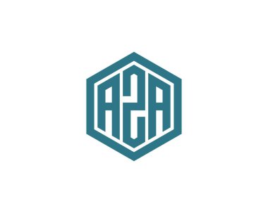 AZA logo design vector template. AZA
