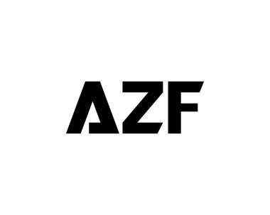 AZF logo tasarım vektör şablonu. AZF