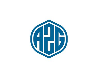 AZG logo tasarım vektör şablonu. AZG