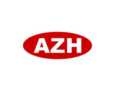 AZH Logo tasarım vektör şablonu. AZH