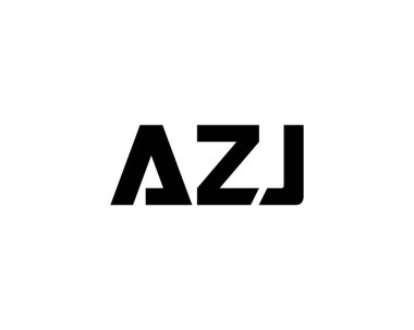 AZJ logo tasarım vektör şablonu. AZJ