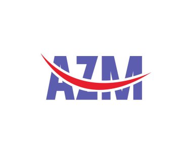 AZM logo tasarım vektör şablonu. AZM