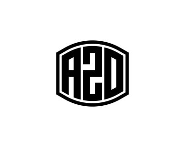 AZO logo tasarım vektör şablonu. AZO