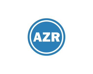 AZR logo tasarım vektör şablonu. AZR