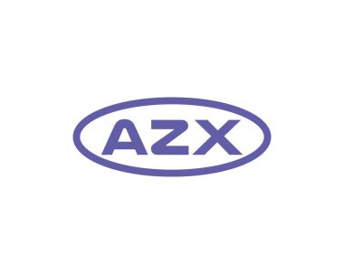 AZX logo tasarım vektör şablonu. AZX