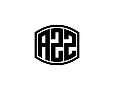 AZZ logo tasarım vektör şablonu. AZZ
