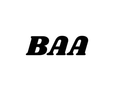 BAA logo tasarım vektör şablonu. BAA