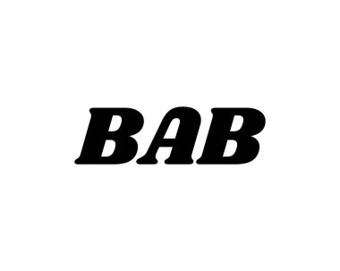 BAB logo tasarım vektör şablonu. BAB