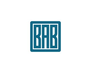 BAB logo tasarım vektör şablonu. BAB