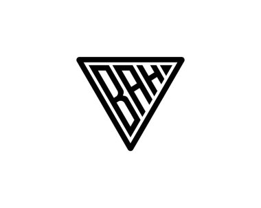 BAH logo tasarım vektör şablonu. BAH